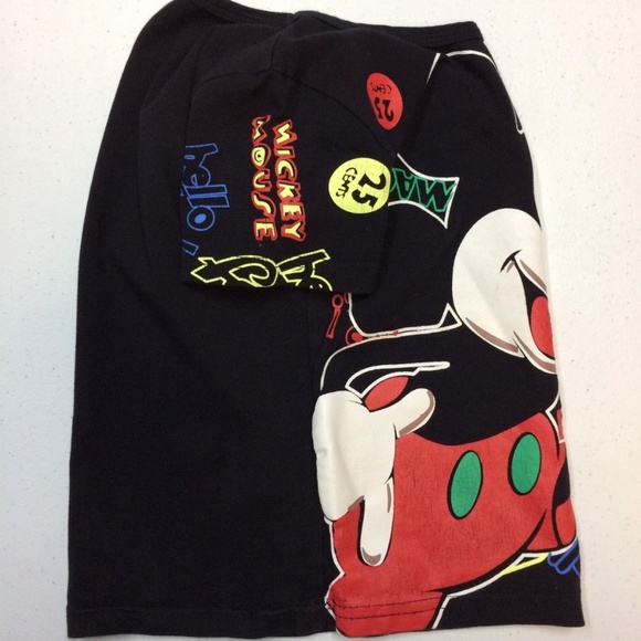 Youth Black Mickey Mouse Disneyland T Shirt Unisex - Picture 6 of 7